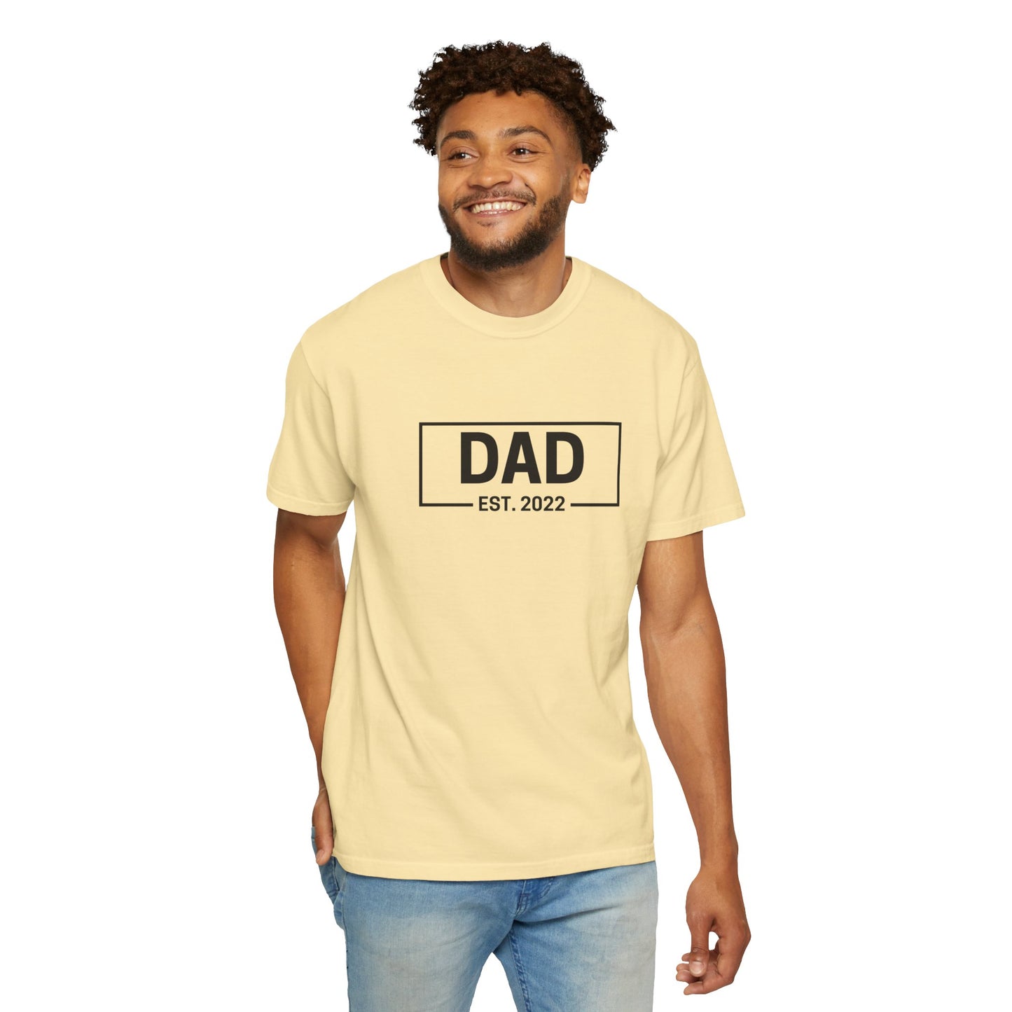 Dad Est - Personalize - Unisex Heavy Cotton Tee