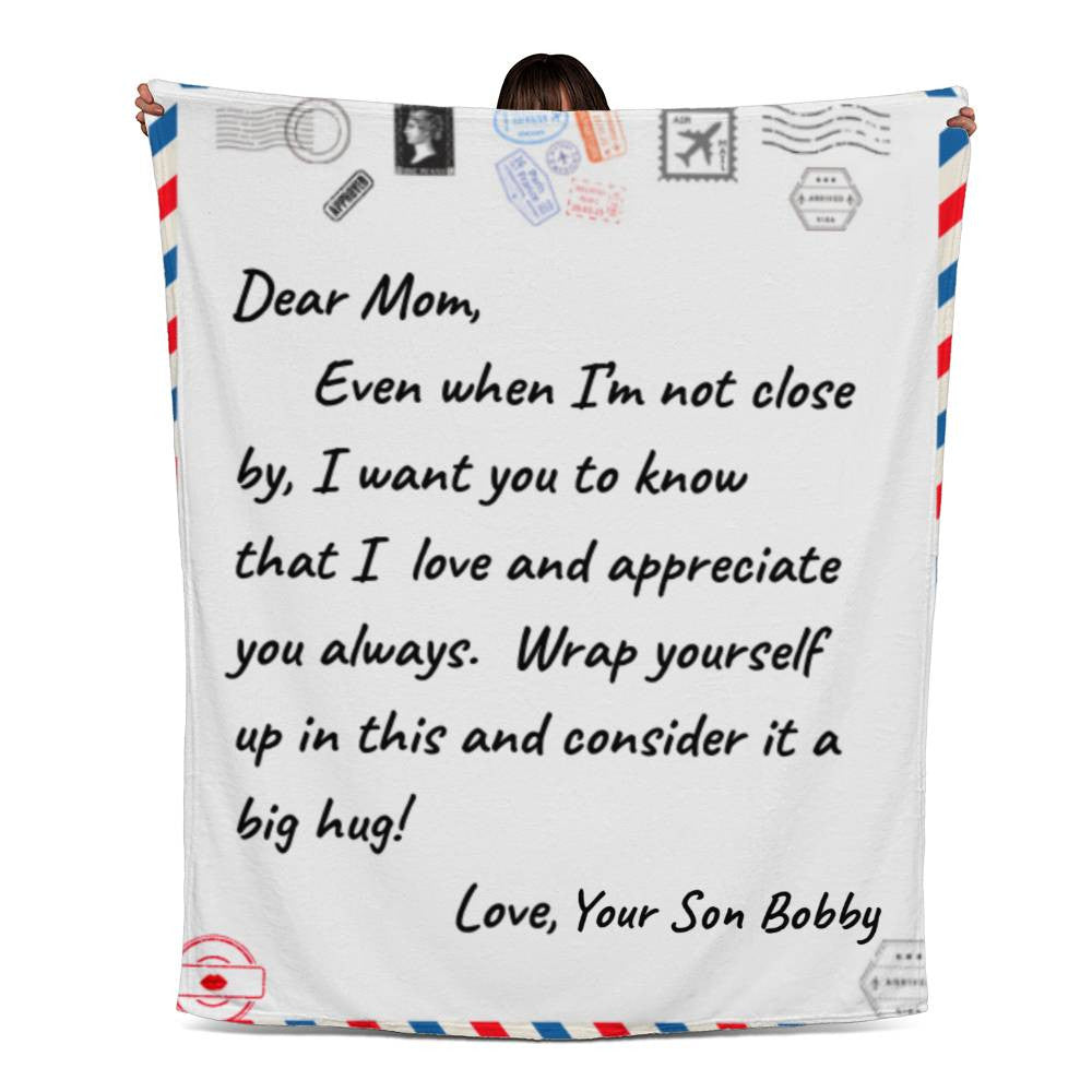 DEAR MOM JERSEY Fleece Blanket 50" x 60"