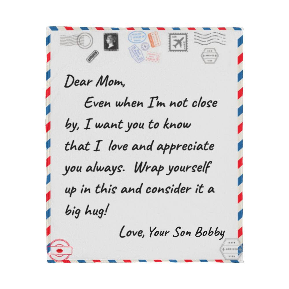DEAR MOM JERSEY Fleece Blanket 50" x 60"