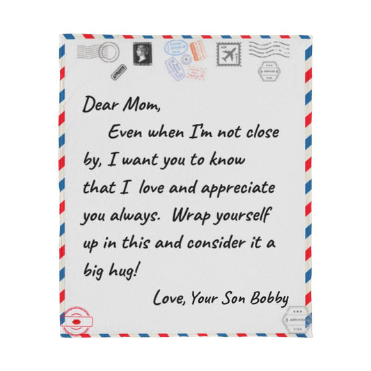 DEAR MOM JERSEY Fleece Blanket 50" x 60"