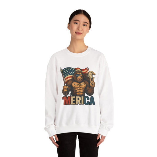 PATRIOTIC BIGFOOT  SWEATSHIRT Unisex Heavy Blend™ Crewneck Sweatshirt