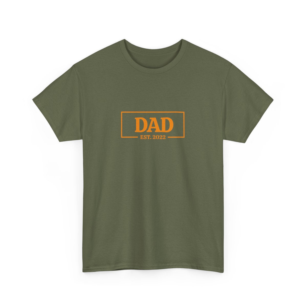 Dad EST YEAR - Unisex Heavy Cotton Tee