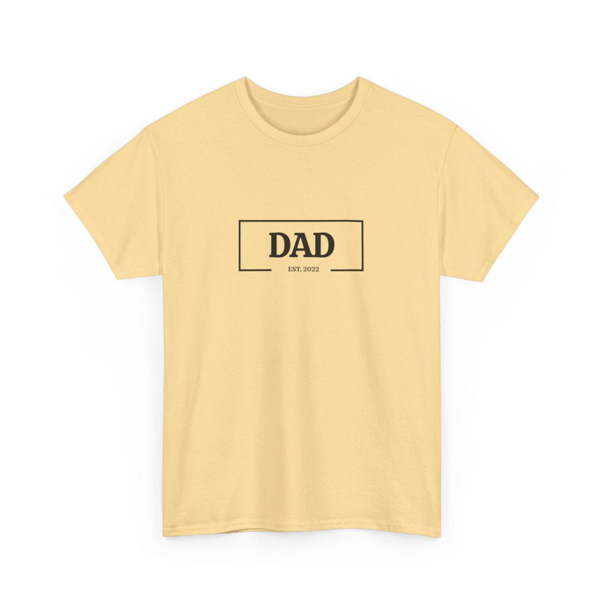 Dad Est - Personalize - Unisex Heavy Cotton Tee