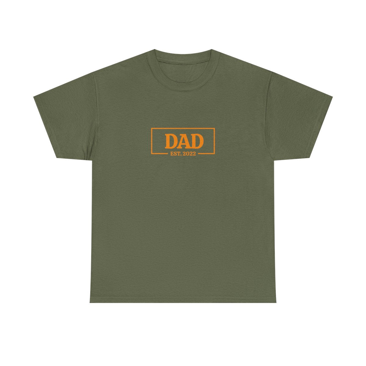 Dad EST YEAR - Unisex Heavy Cotton Tee