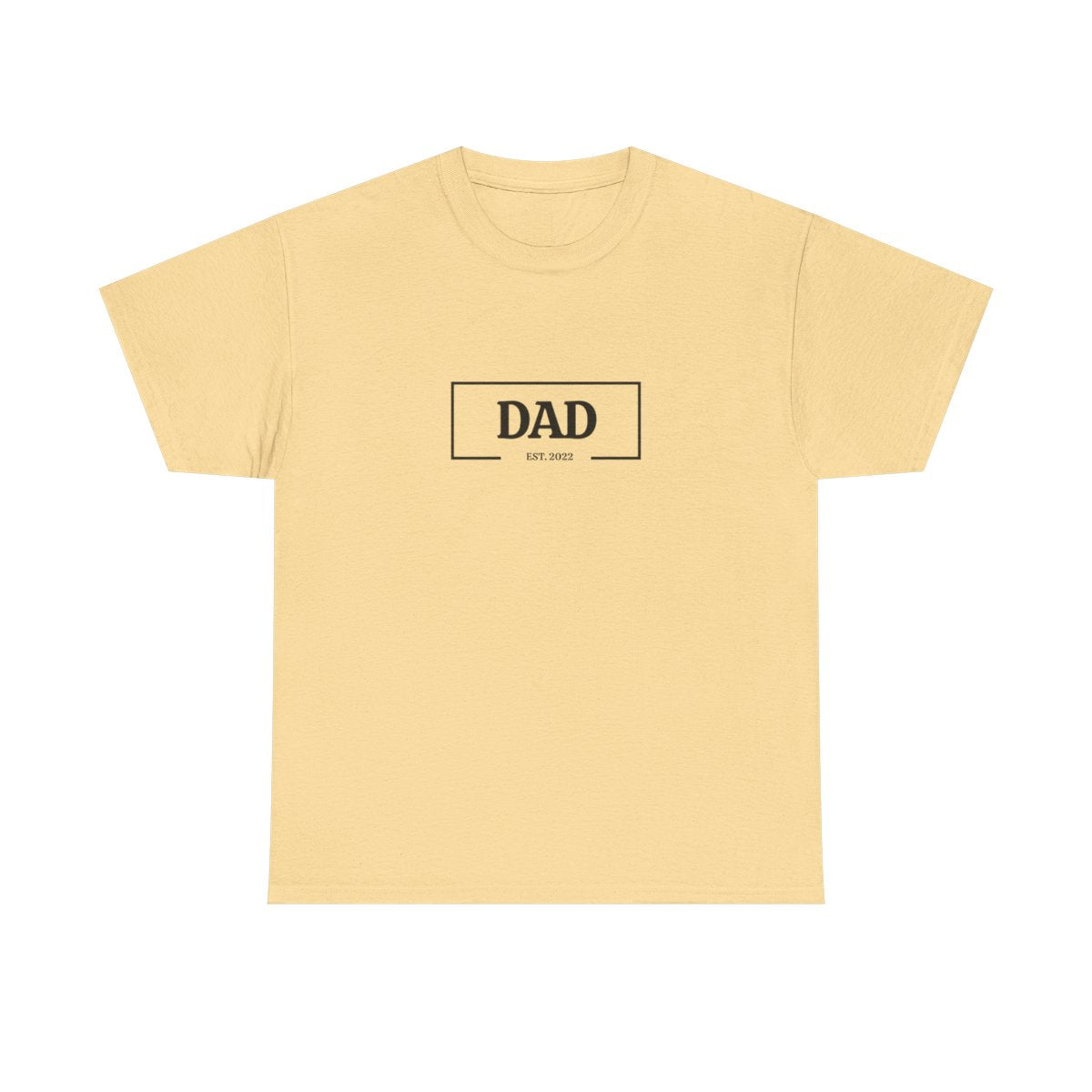Dad Est - Personalize - Unisex Heavy Cotton Tee