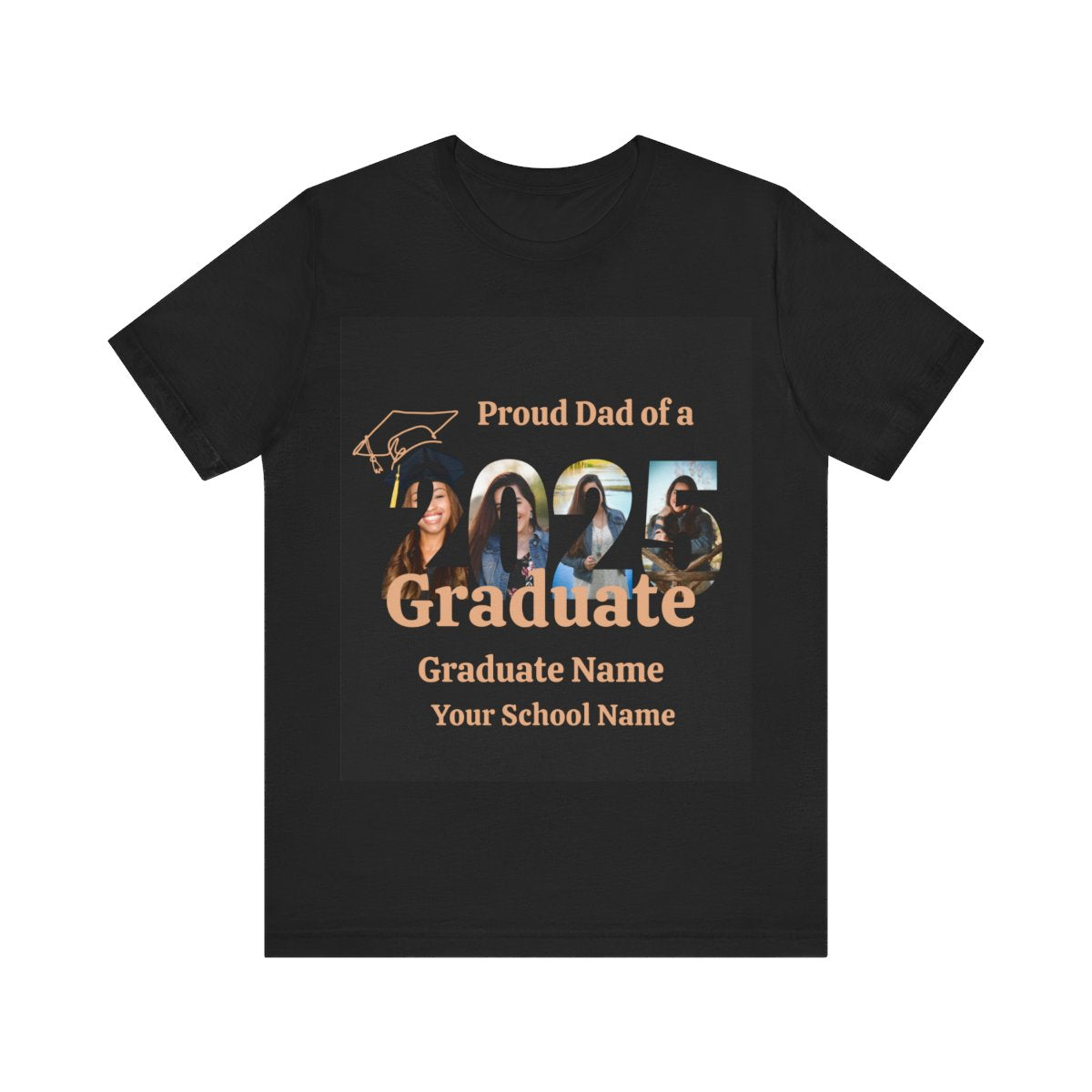 2025 Graduate- Proud Dad - Unisex Jersey Short Sleeve Tee