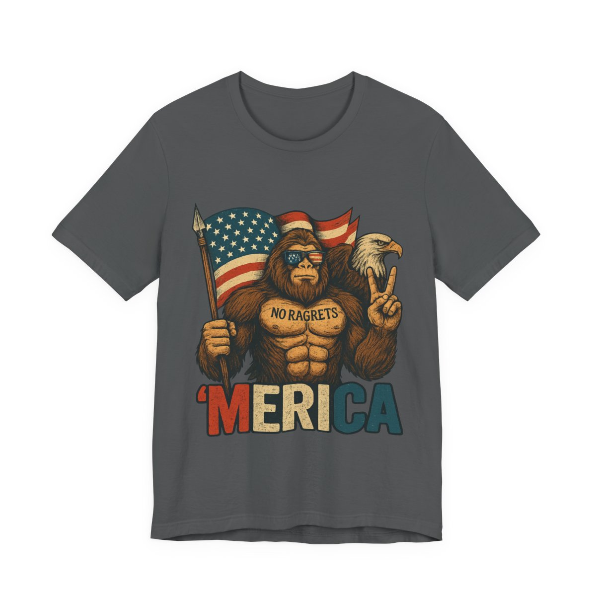 BIG FOOT PATRIOTIC Unisex Jersey Short Sleeve Tee