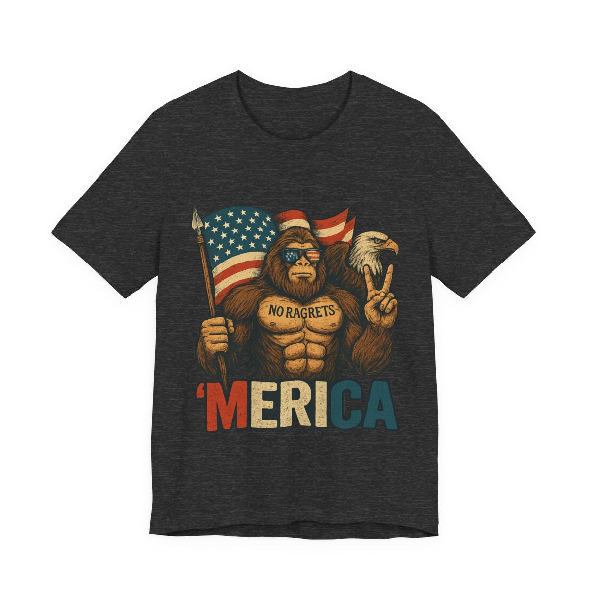 BIG FOOT PATRIOTIC Unisex Jersey Short Sleeve Tee