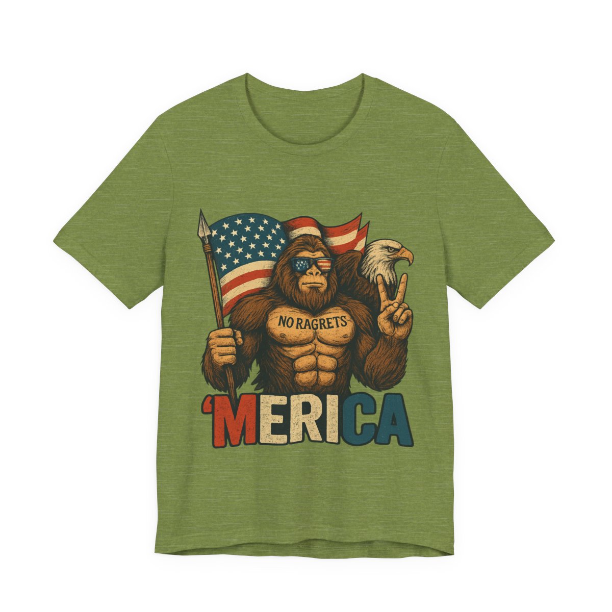 BIG FOOT PATRIOTIC Unisex Jersey Short Sleeve Tee