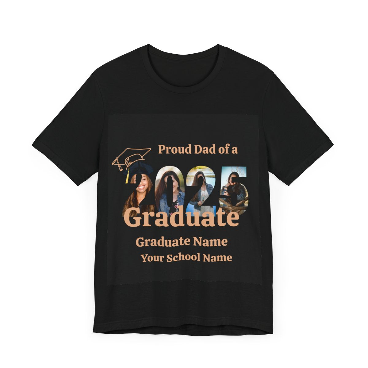 2025 Graduate- Proud Dad - Unisex Jersey Short Sleeve Tee