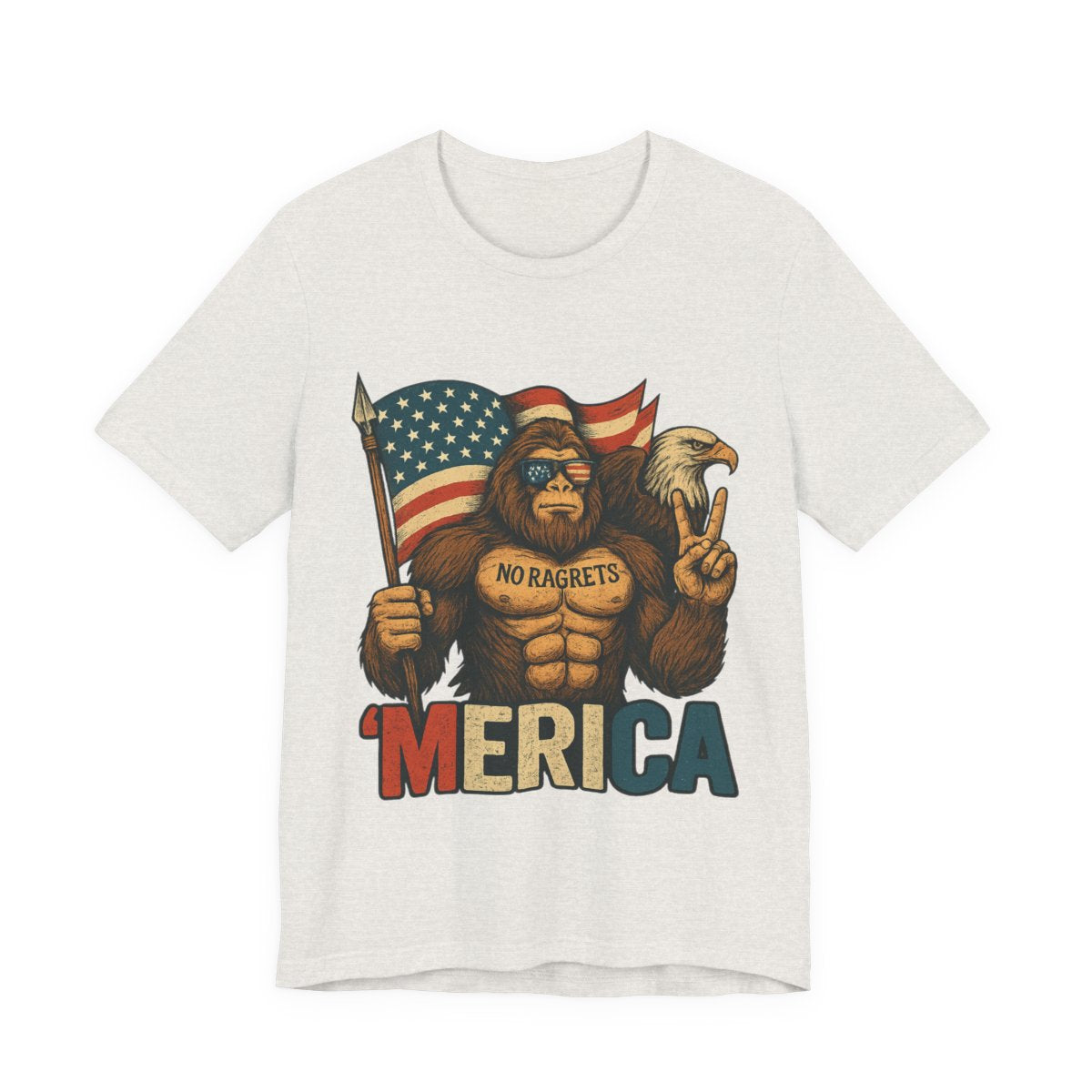 BIG FOOT PATRIOTIC Unisex Jersey Short Sleeve Tee