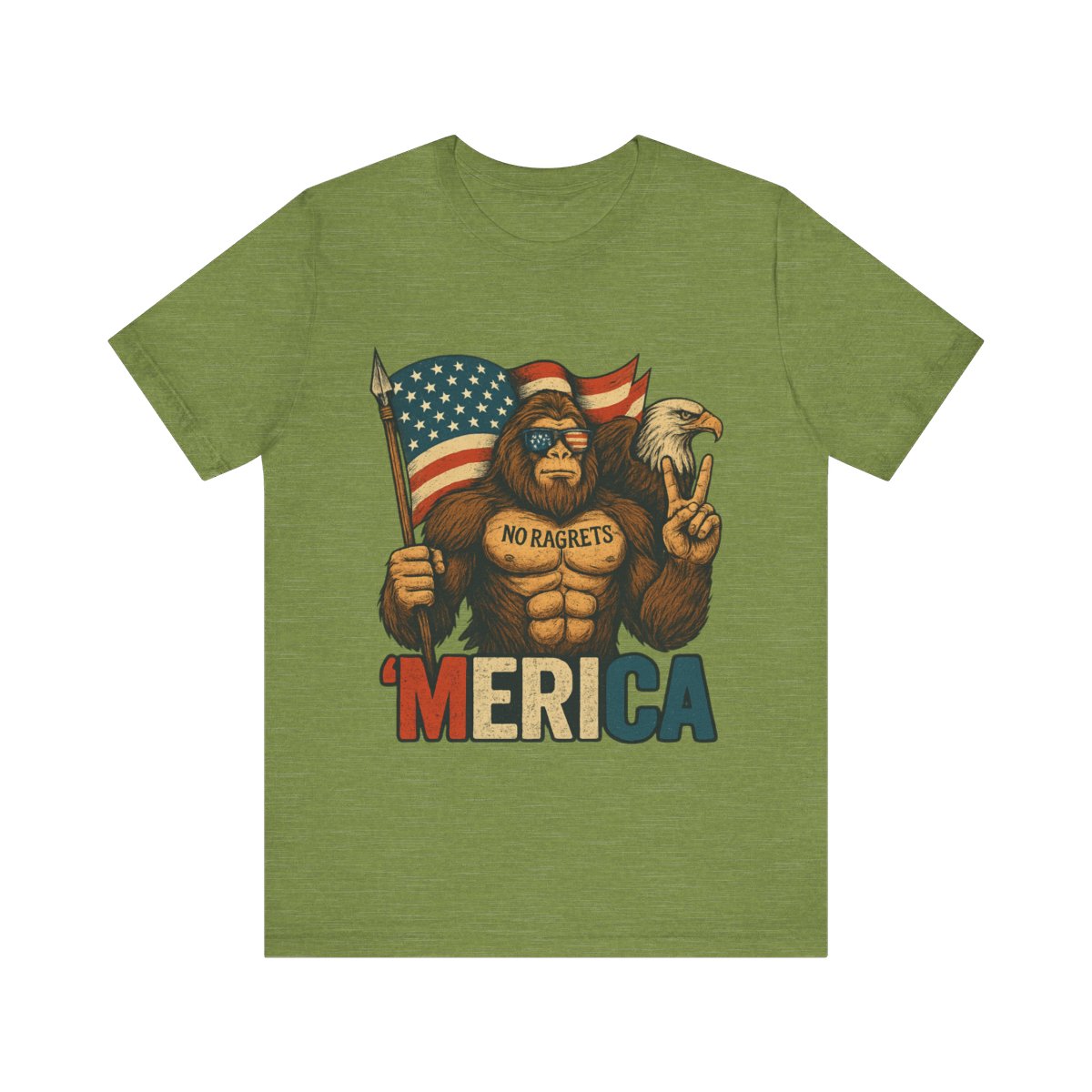 BIG FOOT PATRIOTIC Unisex Jersey Short Sleeve Tee