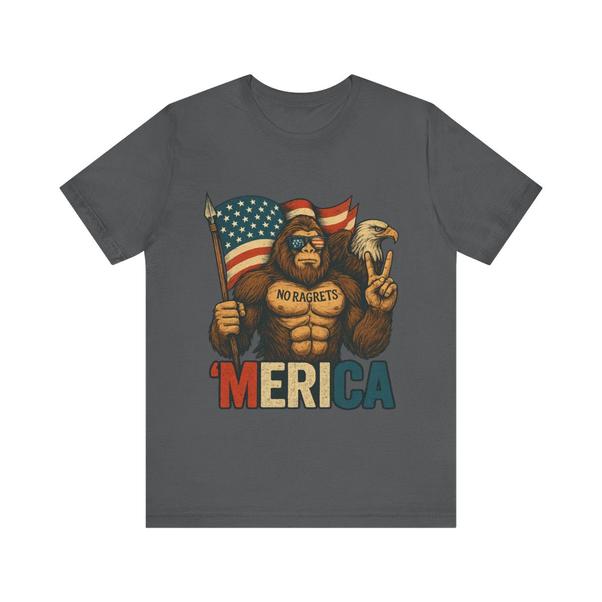 BIG FOOT PATRIOTIC Unisex Jersey Short Sleeve Tee