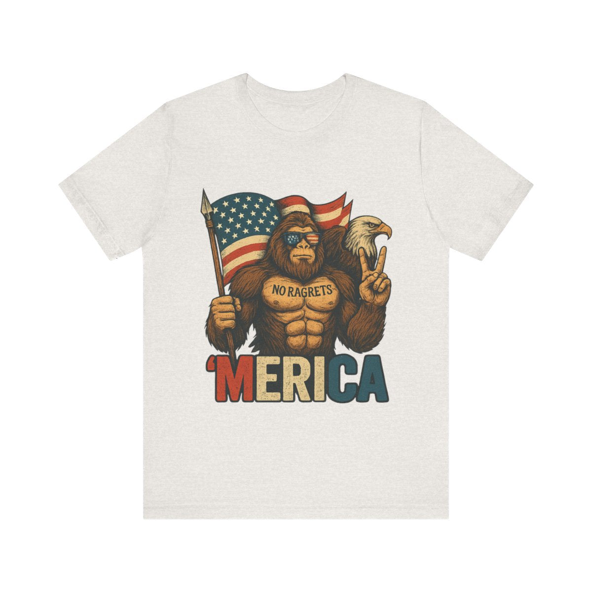BIG FOOT PATRIOTIC Unisex Jersey Short Sleeve Tee