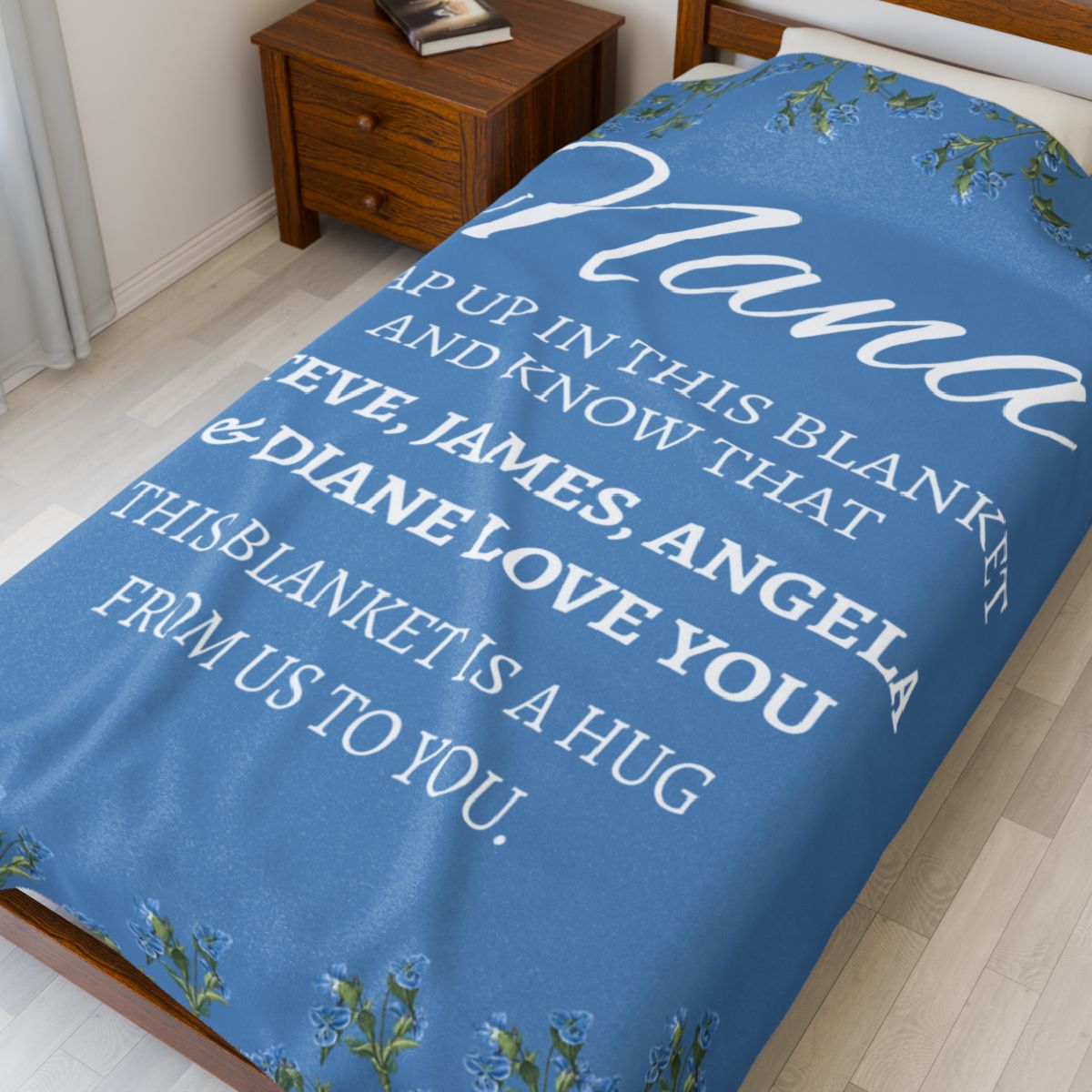 NANA PERSONALIZED  Velveteen Plush Blanket