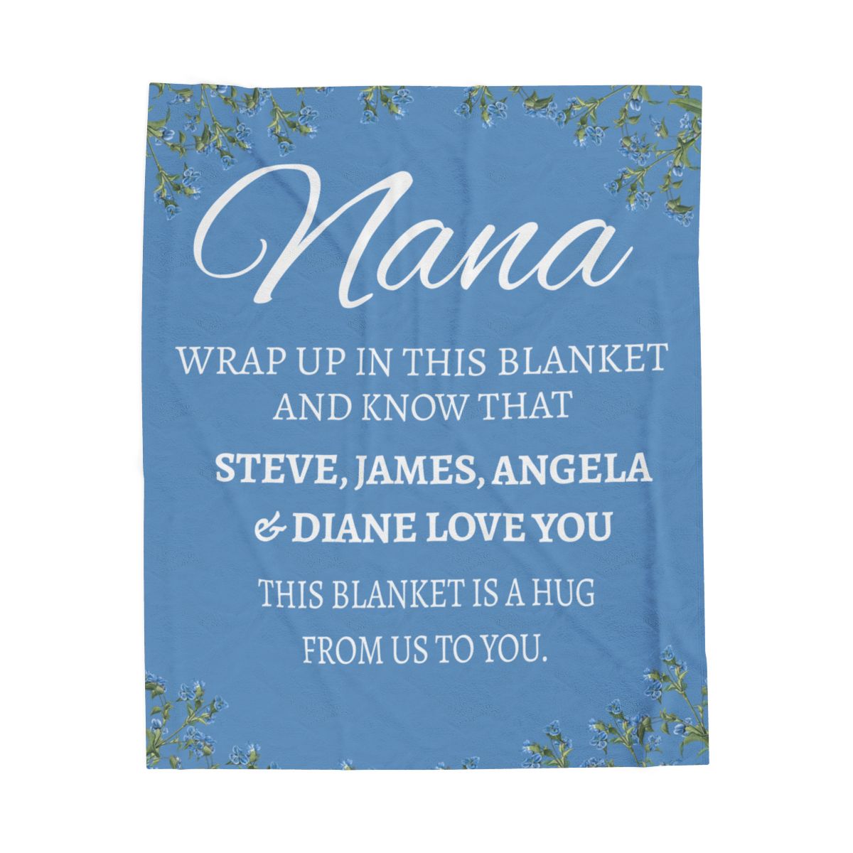 NANA PERSONALIZED  Velveteen Plush Blanket