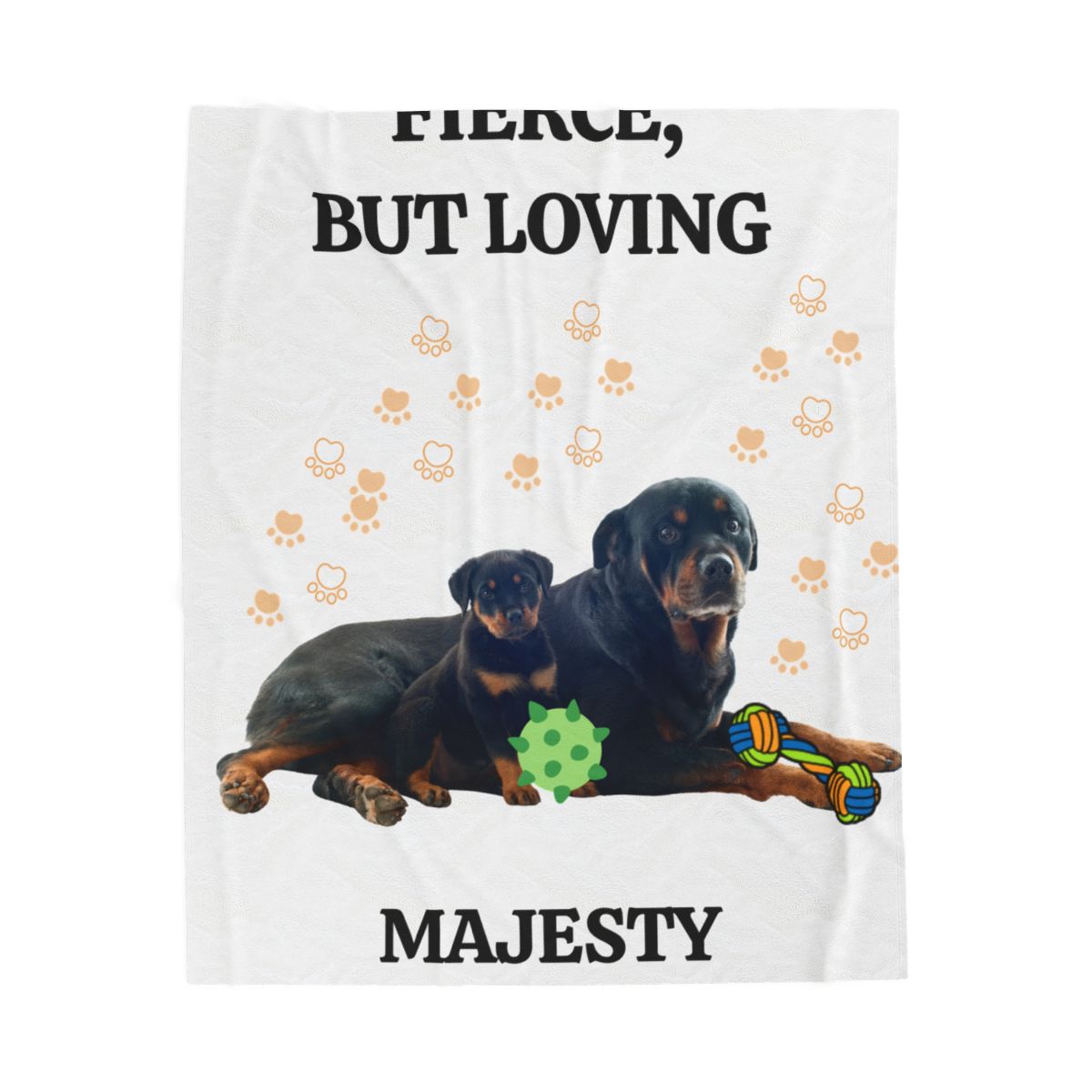 ROTWEILDER MY PET Velveteen Plush Blanket