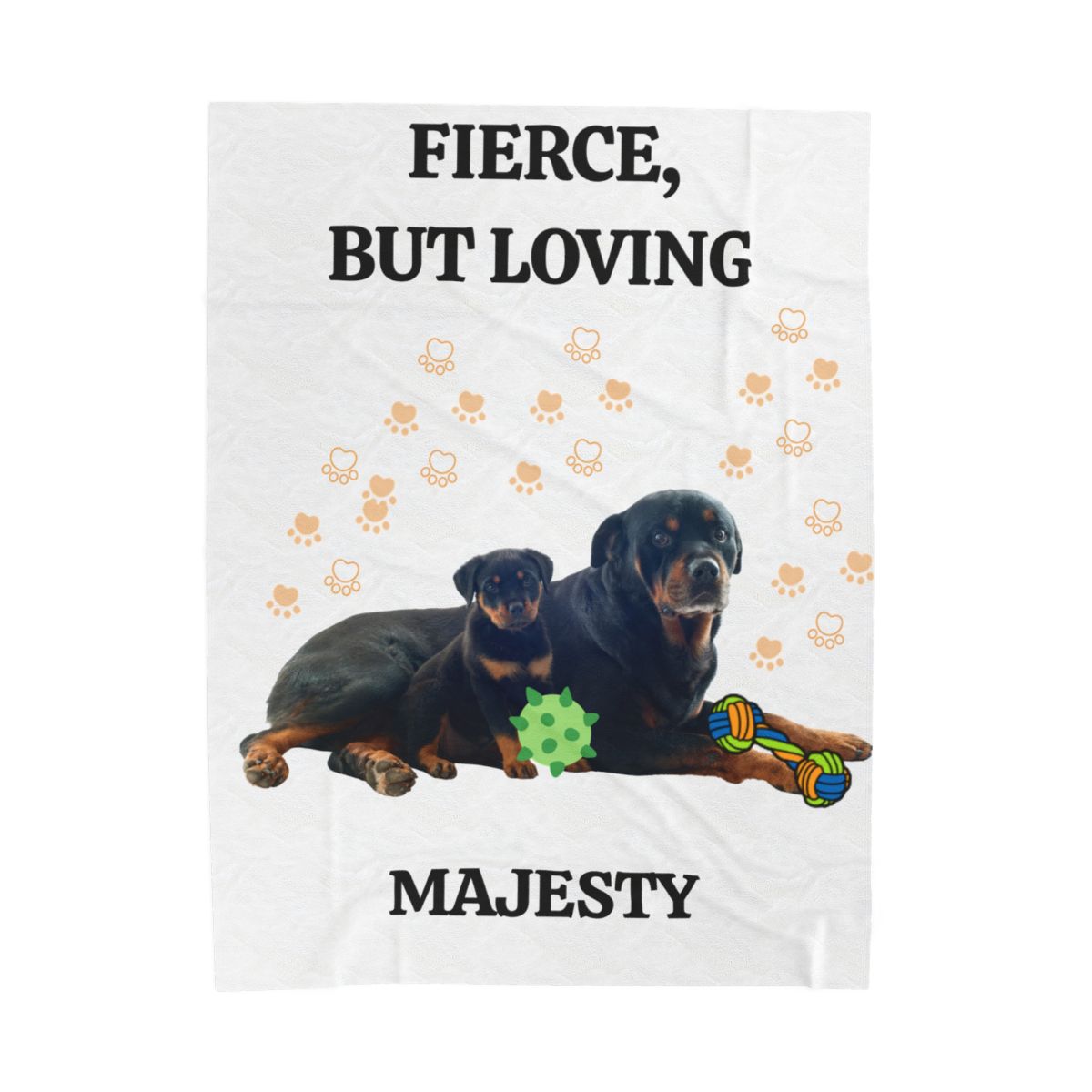 ROTWEILDER MY PET Velveteen Plush Blanket