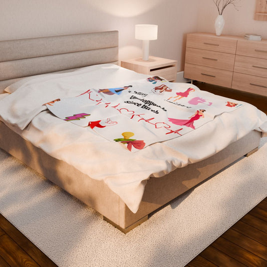 UNSTOPPABLE GIRL BLANKET     SOFT Velveteen Plush
