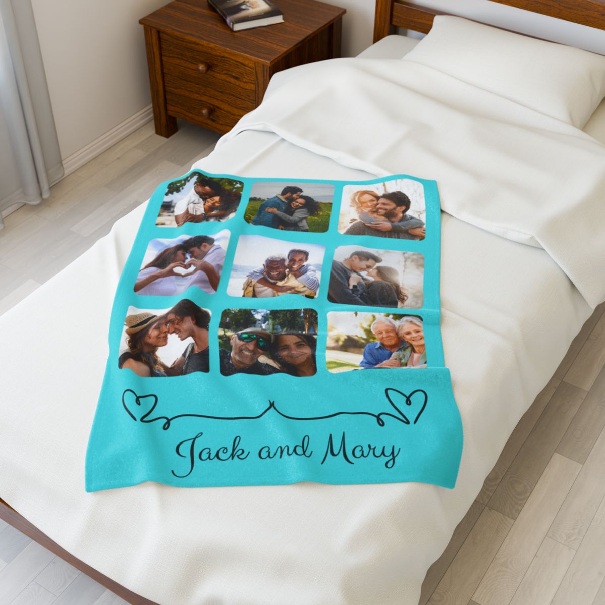 FAMILY LOVE PERSONALIZED VELVETEEN BLANKET