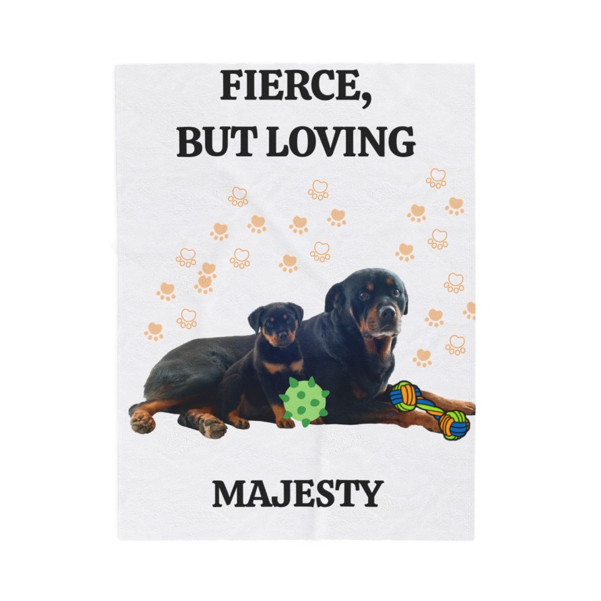 ROTWEILDER MY PET Velveteen Plush Blanket