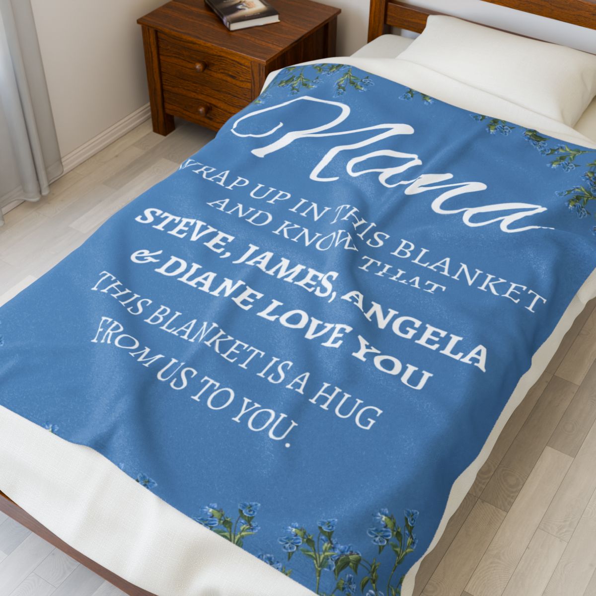 NANA PERSONALIZED  Velveteen Plush Blanket